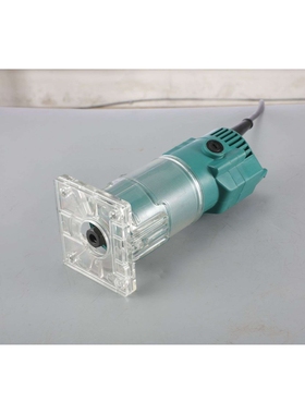 蓝色电木铣木工雕刻机开槽机修边机开孔机电动雕刻机家用全铜