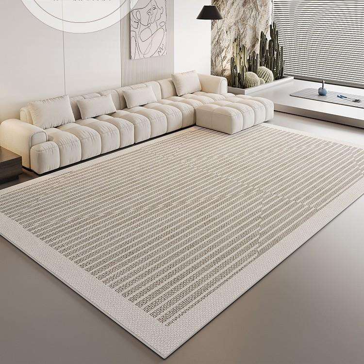 现代简约地毯客厅茶几毯北欧家用卧室轻奢高级灰地垫极简垫毯