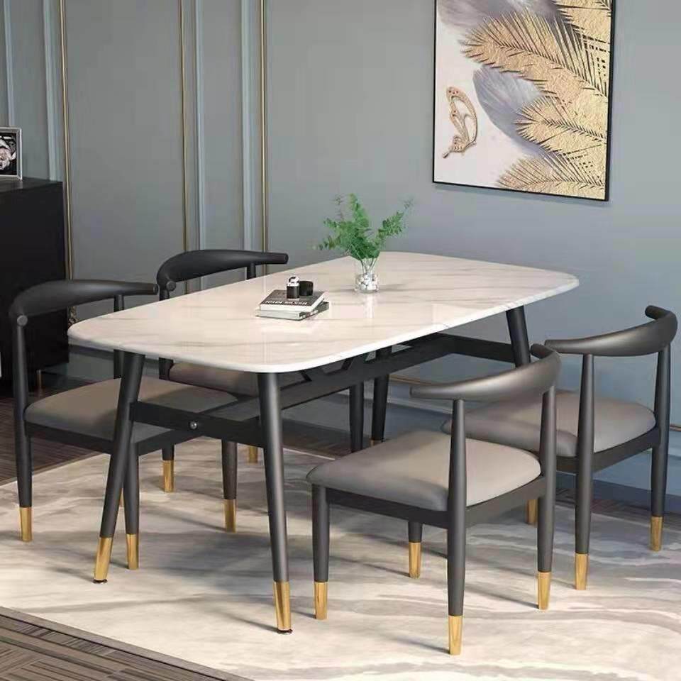 餐桌家用简易经济小户型出租房桌子长方形简约商用饭桌餐桌椅组合