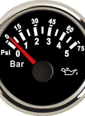 SJ系列 DN52mm 指针式油压表 0-5bar 柴油机船用工程车机械车房车