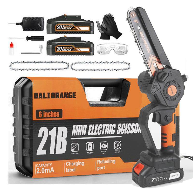 6寸8寸充电式锂电锯链条手持锯户外电动链锯家用小型无刷单手电锯,电子元器件市场,其它元器件,淘宝优惠券,粉丝福利购,淘宝优惠卷