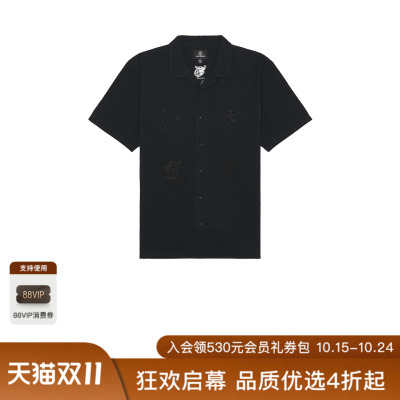 Volcom SETH CONBOY 短袖衬衫 休闲时尚潮流男REVOLVE  黑色