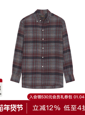 Beams Plus BRUSHED SATIN 衬衫 休闲时尚潮流男REVOLVE  红色