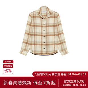 PEREGRINE WOOL 外套式衬衫 休闲时尚潮流男REVOLVE 棕冬季保暖