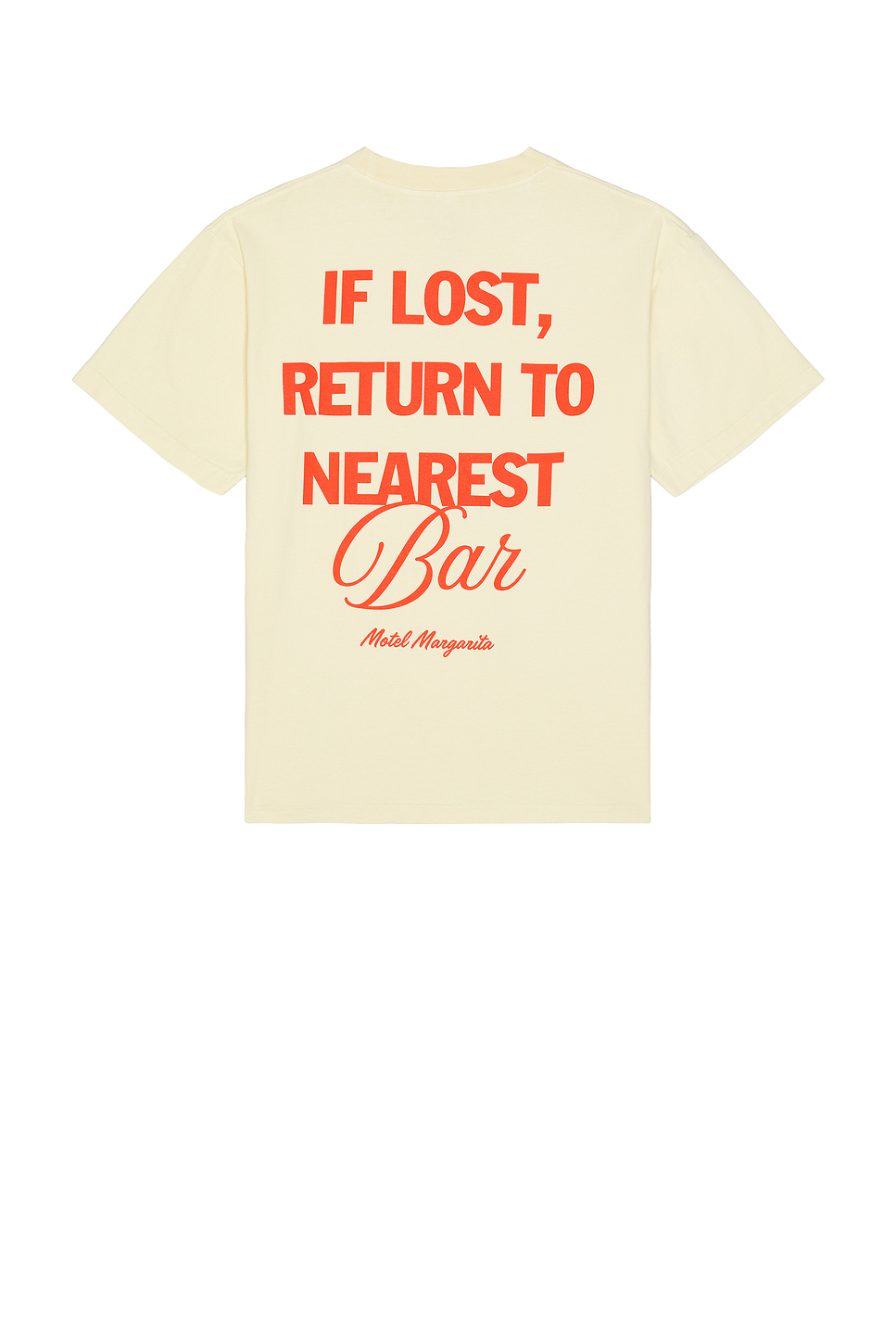 Motel MargaritaIF LOST T恤 休闲时尚潮流男REVOLVE  奶油色