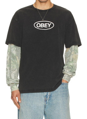 Obey NA T恤 休闲时尚潮流男REVOLVE  黑色