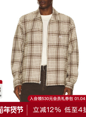 Obey PARKER 衬衫式夹克 休闲时尚潮流男REVOLVE  棕色冬季保暖