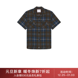 潮流男REVOLVE Sacai 休闲时尚 衬衫 棕色 PLAID