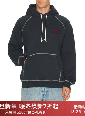 By Parra CIRCLED SCRIPT 连帽运动衫 休闲时尚潮流男REVOLVE  蓝