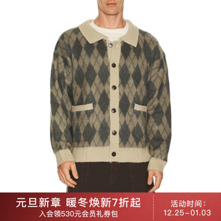 潮流男REVOLVE Found 休闲时尚 毛衣 仿旧 ARGYLE