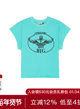 Y,IWO T恤 休闲时尚潮流男REVOLVE  蓝色