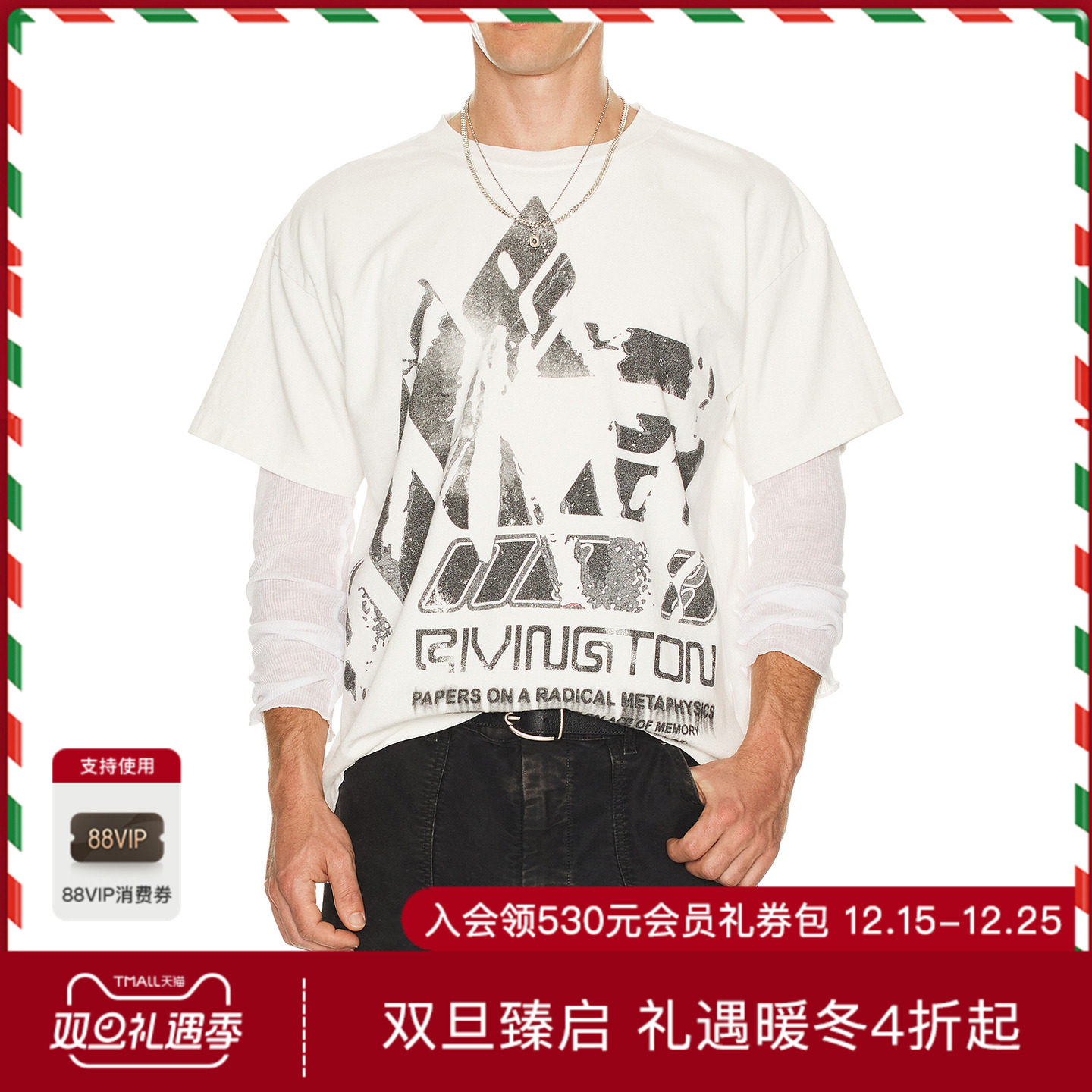 RRR123 GENERATION T恤 休闲时尚潮流男REVOLVE  白色