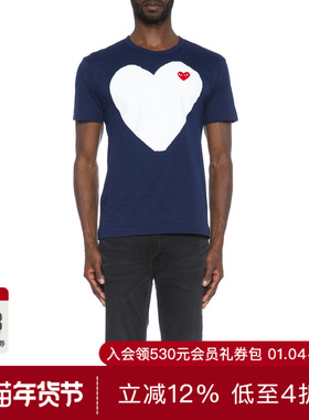 COMME des GARCONS PLAY RED EMBLEM COTTON HEART T恤 休闲时尚R