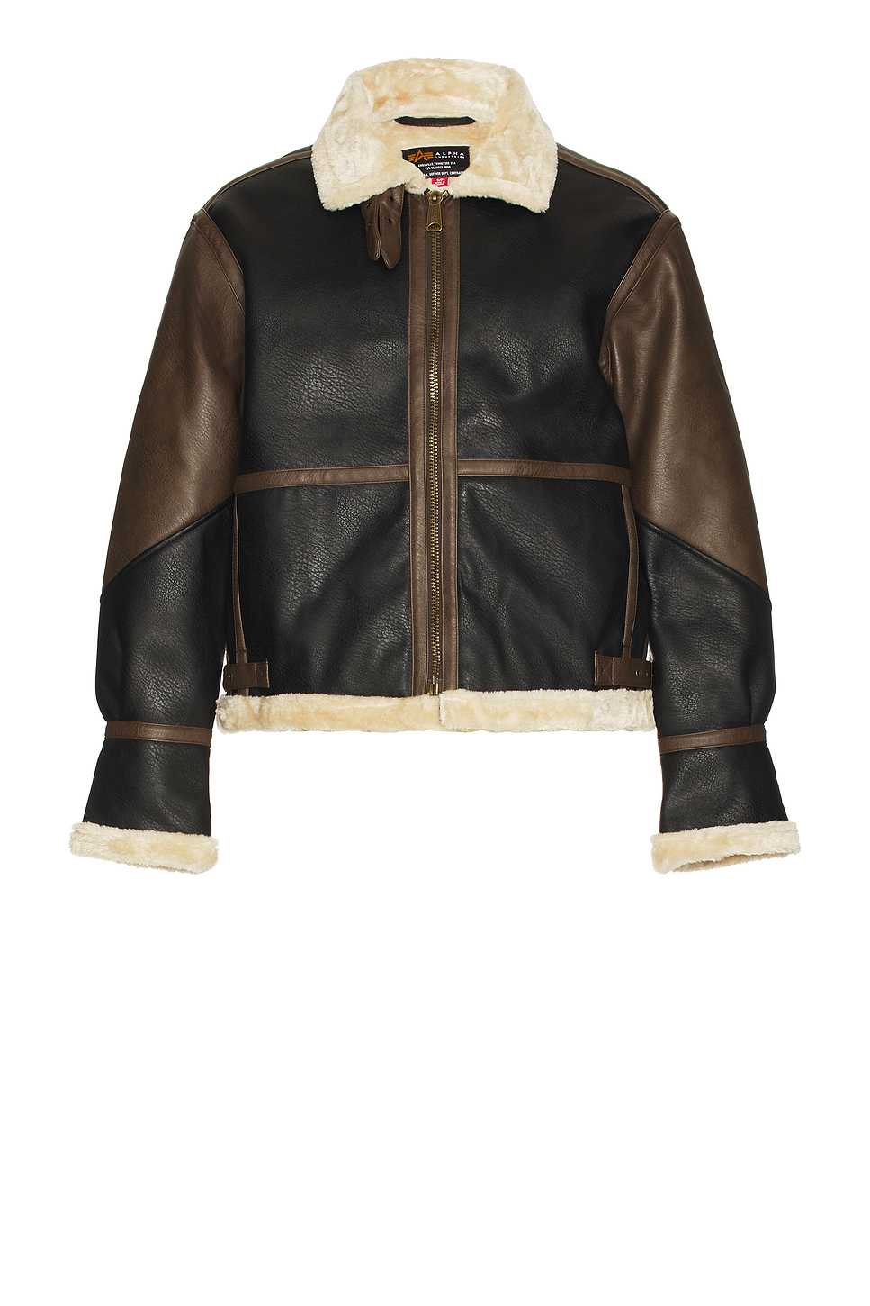 ALPHA INDUSTRIES Faux Leather B-3 Mod Jacket 休闲时尚潮流男R