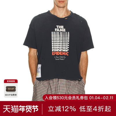Paly Hollywood FAME EPIDEMIC T恤 休闲时尚潮流男REVOLVE  黑色