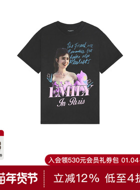 [本季主推]Philcos EMILY IN PARIS 短袖T恤 黑色REVOLVE