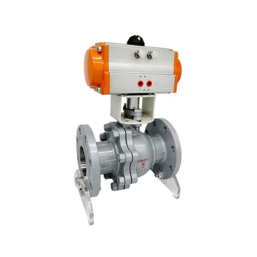 Q641F-16C高温蒸汽气动铸钢法兰球阀阀门DN25 32 40 50 65 80 100