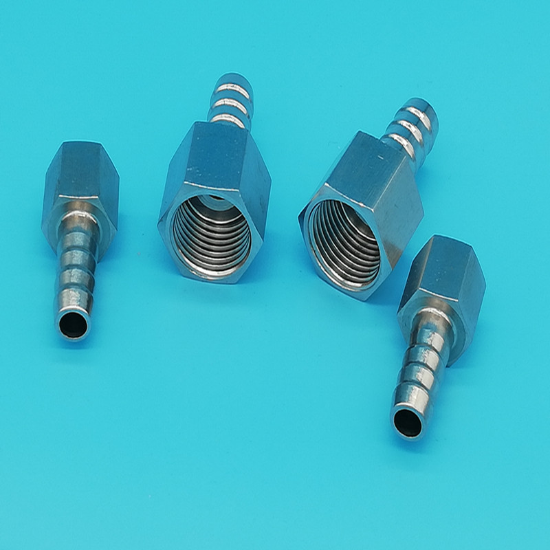 不锈钢压力表转换内丝4分水气螺纹2分宝塔硅胶软皮管直接头包邮