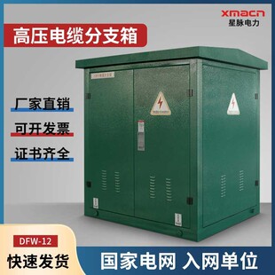 户外高低压电缆分支箱 10kv欧式插拔头分接箱铁壳/不锈钢一进一出