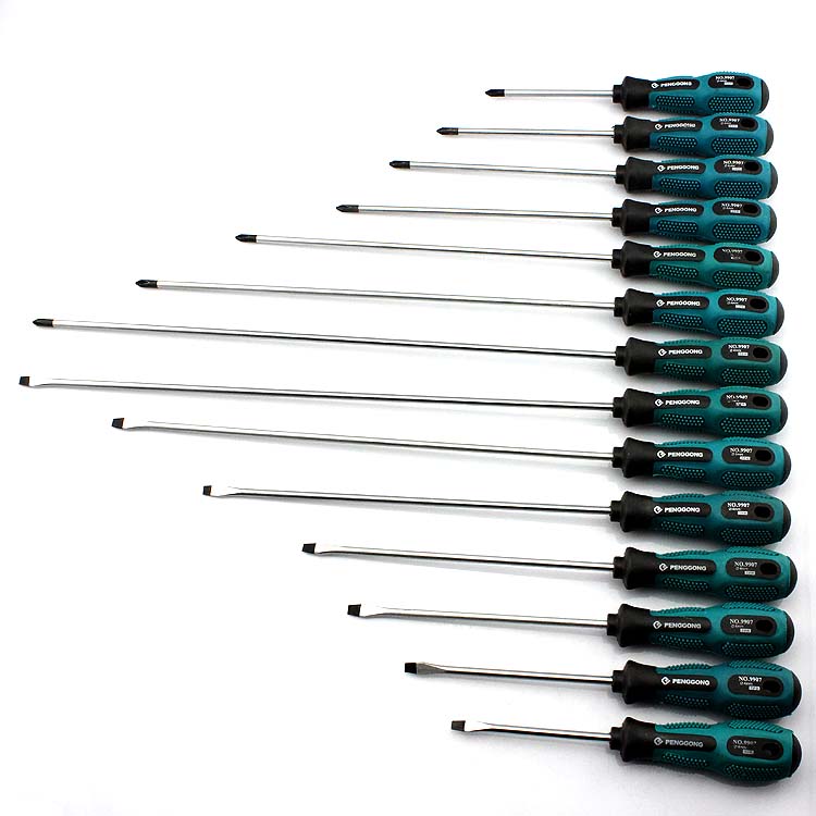 带磁螺丝刀套装4*75mm-4*300mm 精品十字一字螺丝刀 十字起子