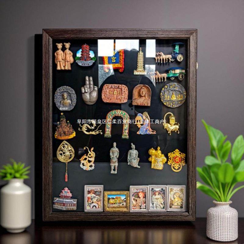 冰箱贴展示框磁吸磁贴收纳收藏展示板博物馆翻盖实木相框,农机/农具/农膜,播种栽苗器/地膜机,淘宝优惠券,粉丝福利购,淘宝优惠卷