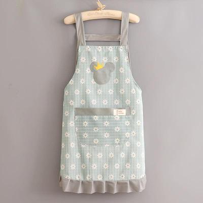 夏季薄款家用围裙厨房大人透气围裙上班打工女新款帆布餐饮专用