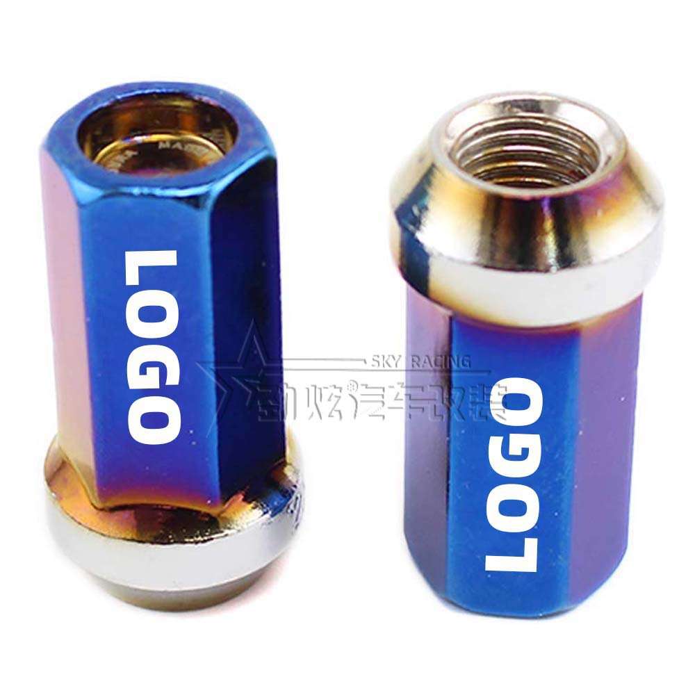 汽车改装轮毂螺丝 42mm烤蓝外六角 防盗螺丝/轮胎/轮毂螺丝螺母