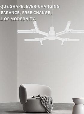 六边形雪花E27超亮宽压无频闪LED灯 可折叠六页家用车库节能灯泡