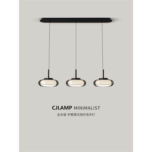 极简三头餐厅吊灯北欧意式餐桌灯现代高级轻奢吧台艺术创意餐厅灯