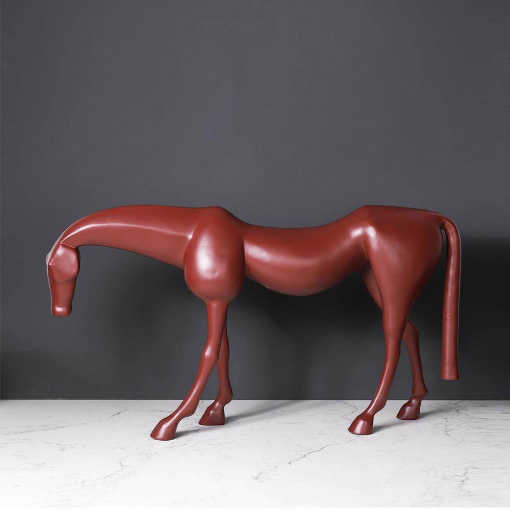 北欧简约样板房玄关电视柜树脂动物蓝色红色马雕塑摆件家居装饰品,农机/农具/农膜,播种栽苗器/地膜机,淘宝优惠券,粉丝福利购,淘宝优惠卷