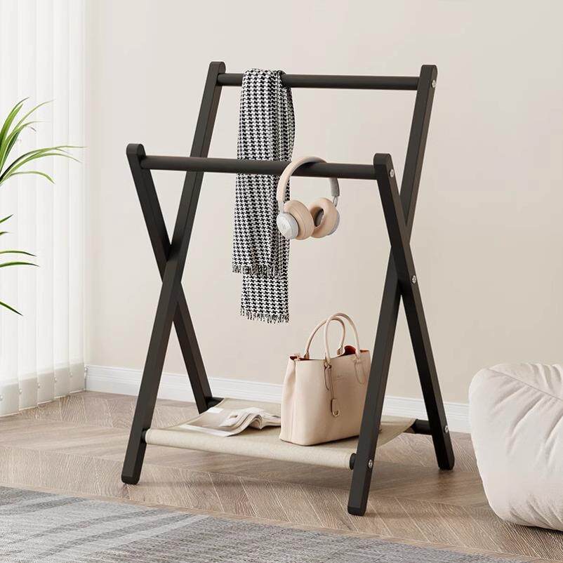 临时神器衣服收纳搭床边尾放脱下衣服的晚上挂放衣架小床头卧室床