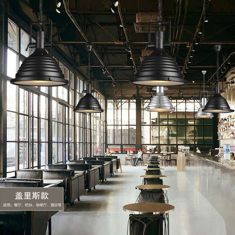 销亚马逊美式创意别野餐桌复古吊灯工业风灯饰罗伯斯铁艺吊灯