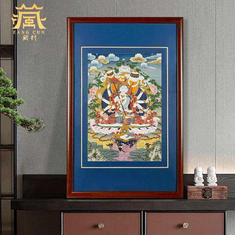 藏村郎迦玛双层装裱唐卡室内家用尊胜佛母装饰挂画像,农机/农具/农膜,播种栽苗器/地膜机,淘宝优惠券,粉丝福利购,淘宝优惠卷