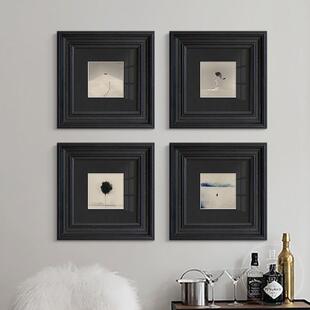 山本昌南黑白Normcore装饰画现代美式客厅卧室背景墙挂画中世纪法