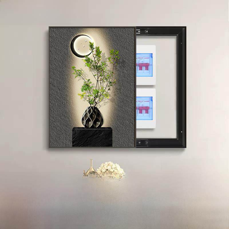 轻型豪华立式仪表箱装饰画阻挡强弱电流箱多媒体箱开关开关箱配电