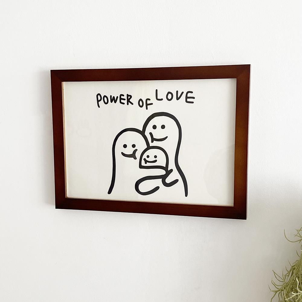 INS线线条简笔画画风格力量来自爱一家三口&四口之家可爱装饰画画