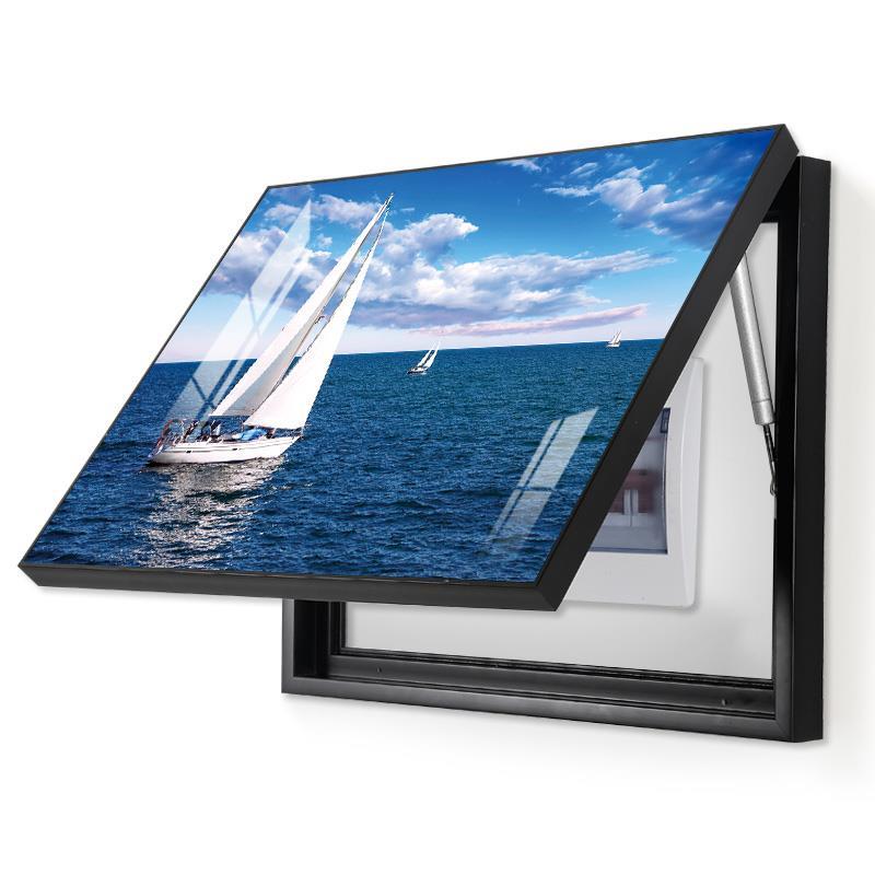 电表箱装饰画可推拉配电箱遮挡箱壁画餐厅总开关电闸盒弱电箱挂画