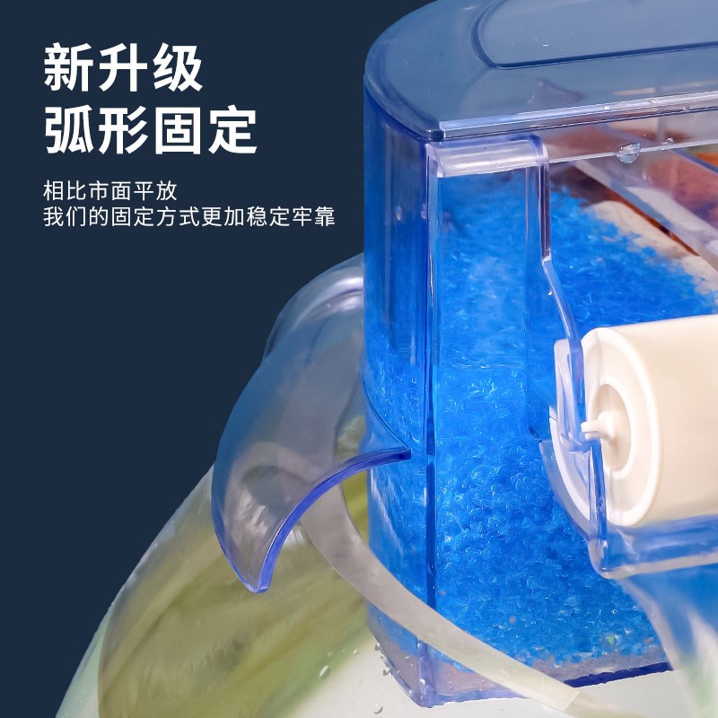 圆形鱼缸b过滤器增氧过滤循环三合一滴流盒圆缸外置顶部过滤盒
