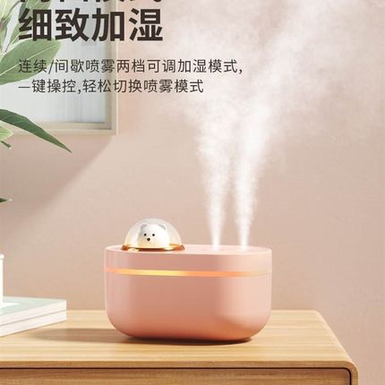 速发加湿器家用静音小型卧室孕妇婴儿空调房专用空气大喷雾车载可
