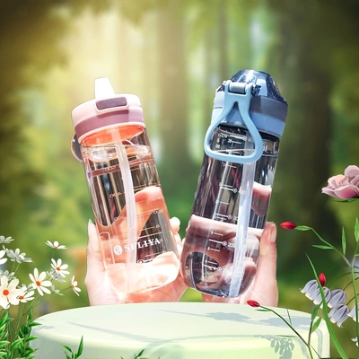 【下单立减50】高颜值带吸管水杯孕妇少女学生专用成人小孩塑料杯