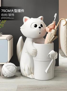 可爱的猫客厅入口储物柜家居配件沙发电视柜地板摆件乔迁礼物