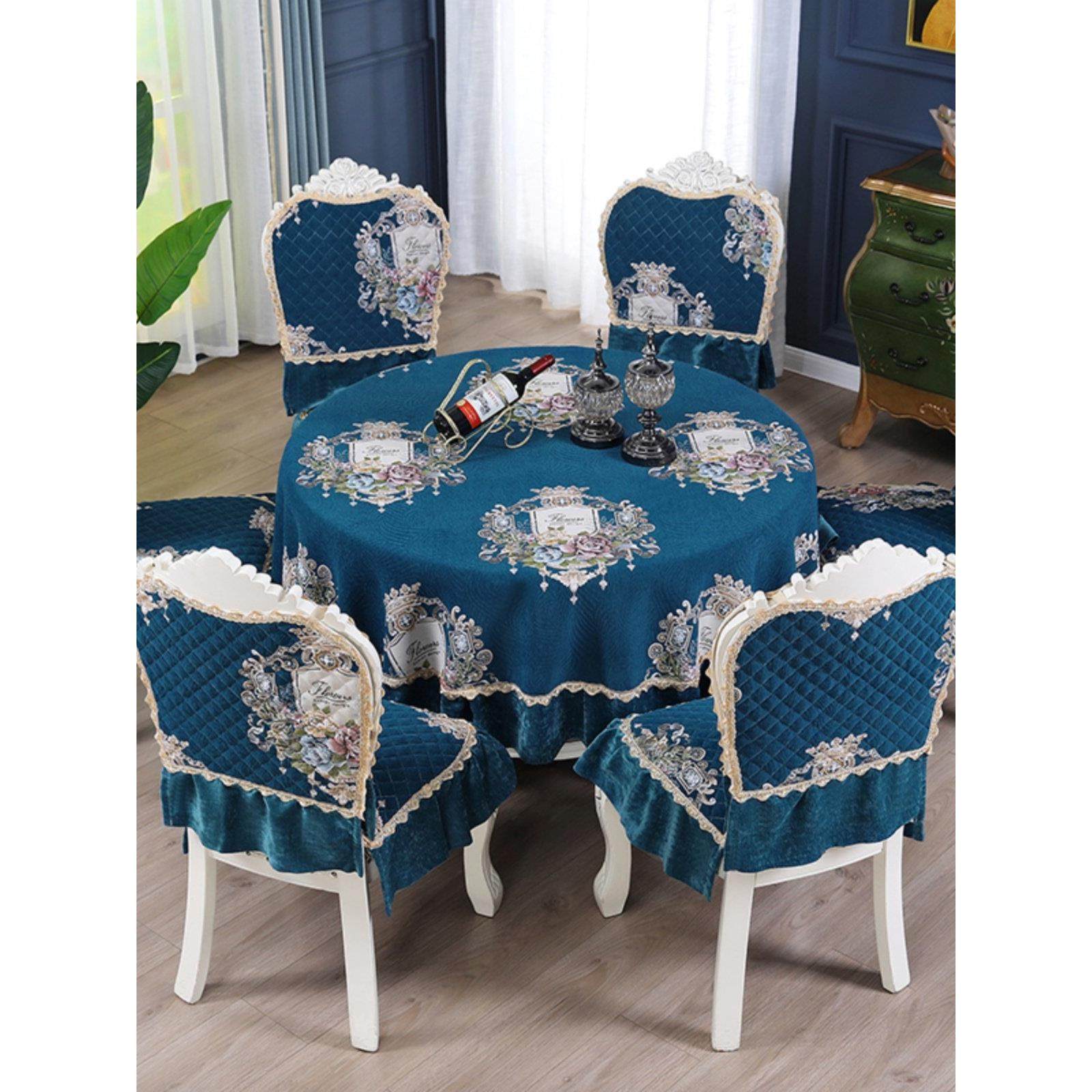 奢华欧式桌布布艺长方形餐桌椅子套罩现代简约餐椅套椅垫套装家用,居家布艺,桌布,淘宝优惠券,粉丝福利购,淘宝优惠卷