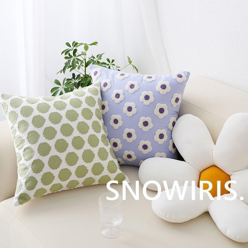 抱枕ins风枕套民宿客厅沙发靠枕床上大靠垫簇绒腰枕飘窗坐垫靠垫