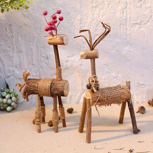 家居木志环创摆件幼儿园森系户外装饰园区景观别墅庭院花园布置