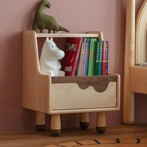 全实木儿童床头柜床边抽屉储物柜儿童房卧室创意床边柜环保