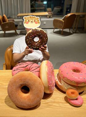 25cm巨无霸甜甜圈模型家居装饰墙装饰超大甜甜圈模型蛋糕店装饰