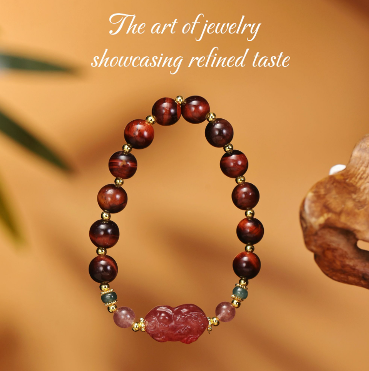 新款高定设计款天然A货翡翠水晶貔貅DIY手串简约大气女KBR0418014,饰品/流行首饰/时尚饰品新,手饰/手串,淘宝优惠券,粉丝福利购,淘宝优惠卷