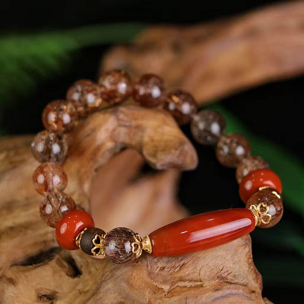 【珠宝节专享】设计DIY天然南红超七水晶手串气质百搭KBR51031006,饰品/流行首饰/时尚饰品新,手饰/手串,淘宝优惠券,粉丝福利购,淘宝优惠卷