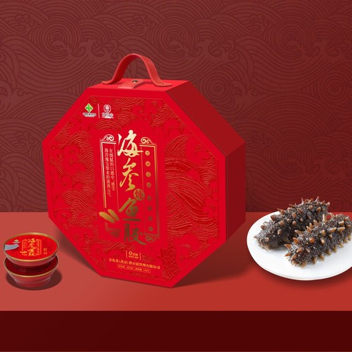 海参炖鱼胶加热即食礼盒170g*5
