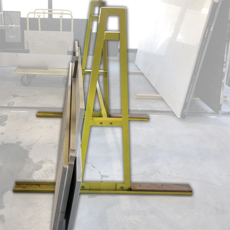 石材大板展示架 可移动A字型带轮子花岗岩货架人造大理石运输架子